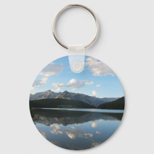 Minnewanka Lake, Alberta, Canada Keychain