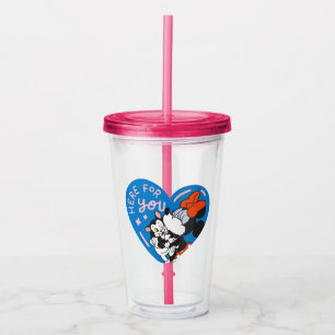 Minnie and Figaro Here For You Acrylic Tumbler