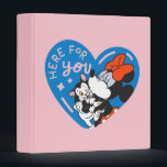 Minnie and Figaro Here For You Binder<br><div class="desc">Sweet, comforting, and full of heart, this touching artwork shows Minnie Mouse sharing a warm hug with Figaro inside a cheerful heart-shaped design. With soft colors, playful details, and an uplifting message, this design celebrates friendship, care, and being there for one another. Perfect for customizable Zazzle products like apparel, mugs,...</div>