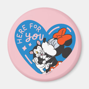 Minnie and Figaro Here For You Magnet
