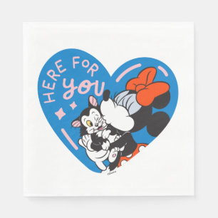 Minnie and Figaro Here For You Napkin