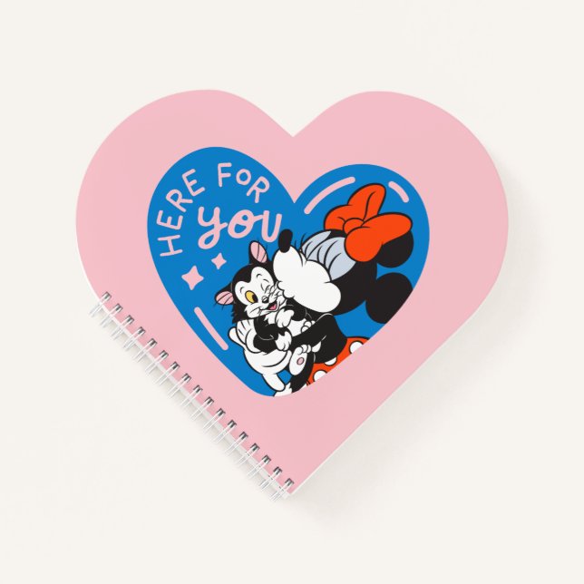 Minnie and Figaro Here For You Notebook (Front)