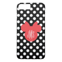 Minnie | Black and White Polka Dot Monogram