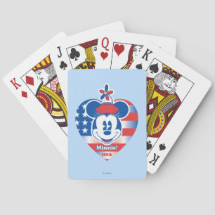Minnie classique Cartes de jeu patriotiques