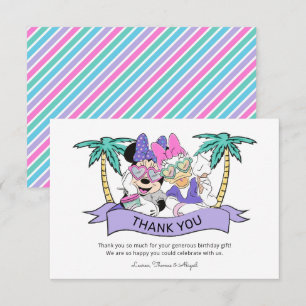 Minnie & Daisy Birthday Ice Cream Thank You