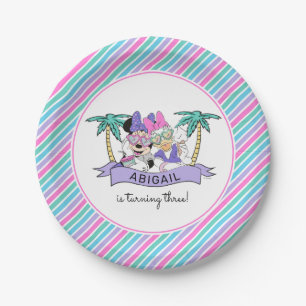 Minnie & Daisy Here's the Scoop Ice Cream Birthday Paper Plate