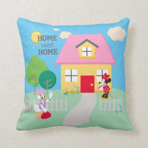 Minnie & Daisy   Home Sweet Home Throw Pillow