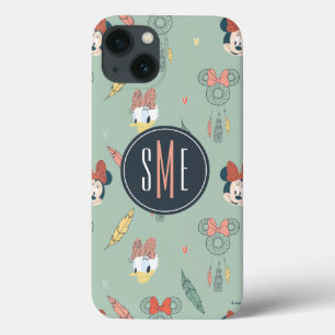 Minnie & Daisy Monogram   Dream Catcher Pattern iPhone 13 Case