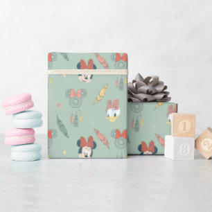 Minnie & Daisy Monogram   Dream Catcher Pattern Wrapping Paper