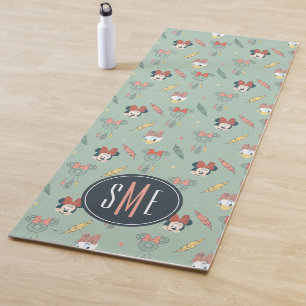 Minnie & Daisy Monogram   Dream Catcher Pattern Yoga Mat