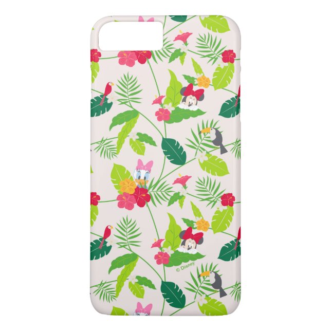 Minnie & Daisy | Tropical Pattern Case-Mate iPhone Case (Back)