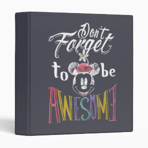 Minnie   Don't Forget To Be Awesome Binder
