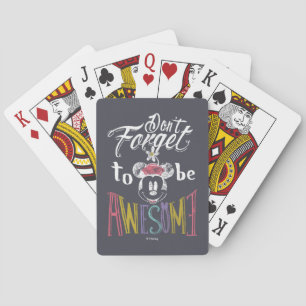 Minnie   Don't Forget To Be Awesome Playing Cards