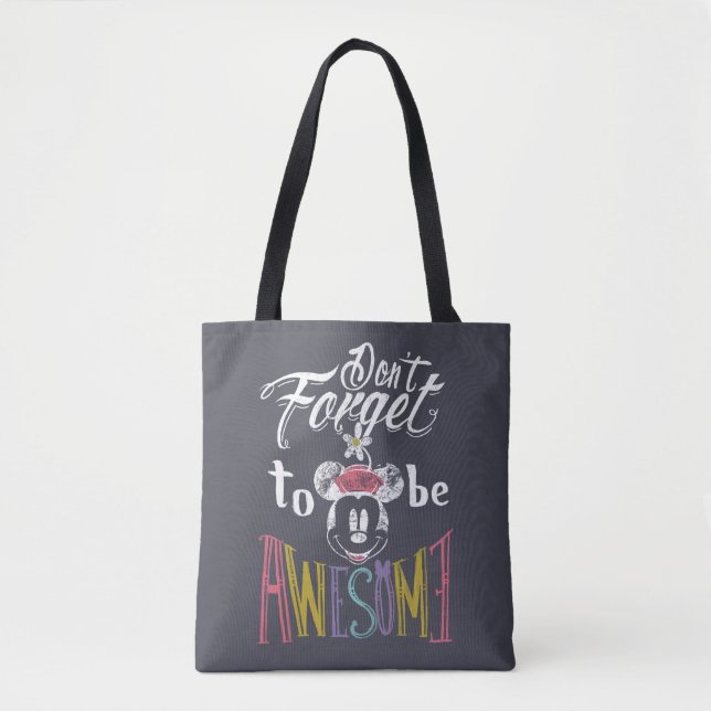 Minnie | Don't Forget To Be Awesome Tote Bag (Front)