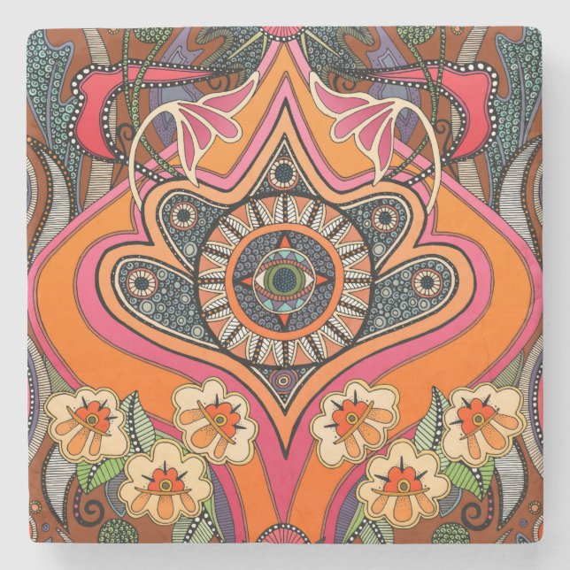 MINNIE henna Stone Coaster (Front)