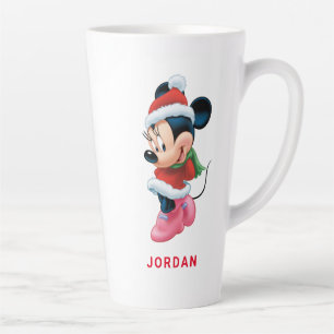 Minnie in Holiday Outfit Latte Mug