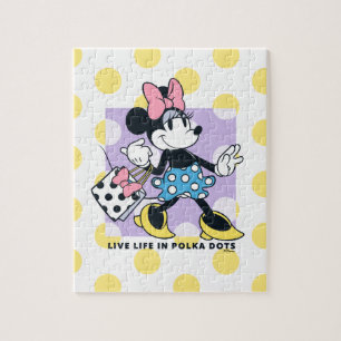 Minnie Live Life in Polka Dots Jigsaw Puzzle