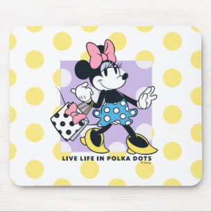 Minnie Live Life in Polka Dots Mouse Pad