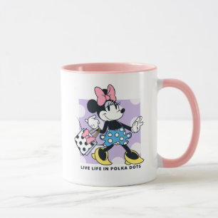Minnie Live Life in Polka Dots Mug