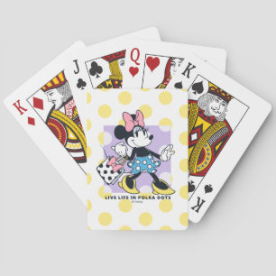 Minnie Live Life in Polka Dots Playing Cards
