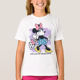 Minnie Live Life in Polka Dots T-Shirt