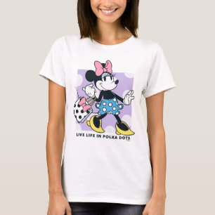 Minnie Live Life in Polka Dots T-Shirt
