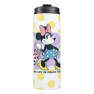 Minnie Live Life in Polka Dots Thermal Tumbler