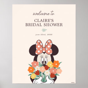 Minnie Love is in Bloom Bridal Shower Welcome Poster