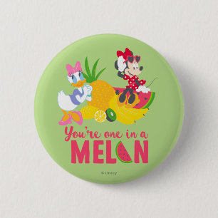 Minnie   Minnie Says Your'e One In A Melon 2 Inch Round Button