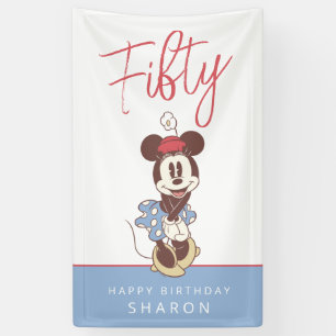 Minnie Mouse 50th Birthday  Banner