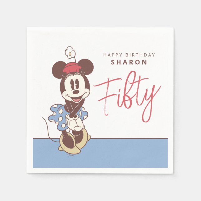 Minnie Mouse 50th Birthday  Napkin (Front)