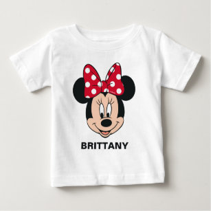Minnie Mouse   Add Your Name Baby T-Shirt