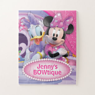 Minnie Mouse and Daisy Customizable Poster Jigsaw Puzzle