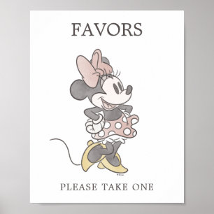 Minnie Mouse Baby Shower Favour Table Sign