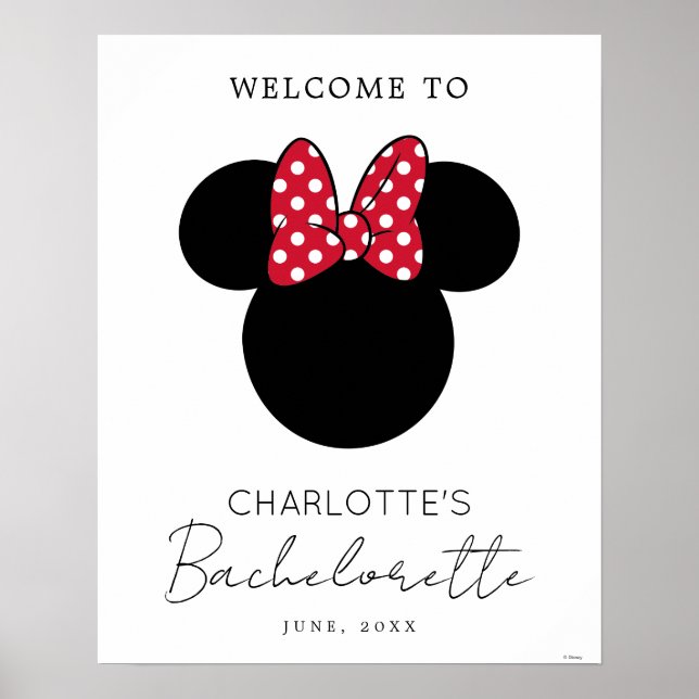 Minnie Mouse Bachelorette Bridesmaid  Poster (Front)