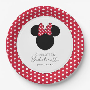 Minnie Mouse Bachelorette Party Weekend Paper Plate
