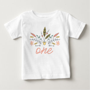 Minnie Mouse Boho Festival Birthday Baby T-Shirt