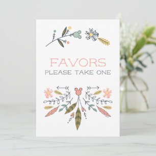 Minnie Mouse Boho Festival Girl Baby Shower Invitation