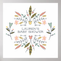 Minnie Mouse Boho Festival Girl Baby Shower