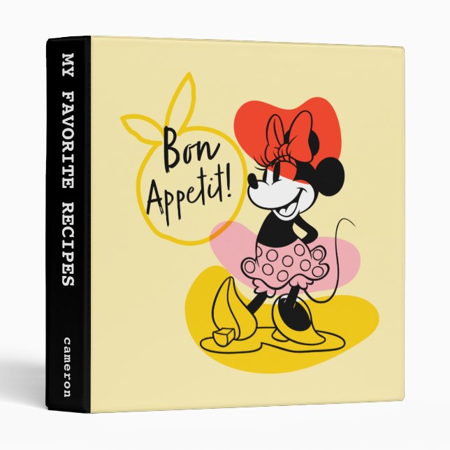 Minnie Mouse | Bon Appetit! Binder (Front/Spine)