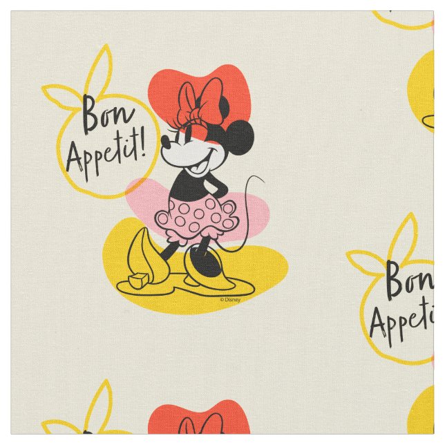 Minnie Mouse | Bon Appetit! Fabric (Close Up)