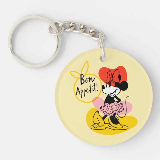 Minnie Mouse | Bon Appetit! Keychain (Front)