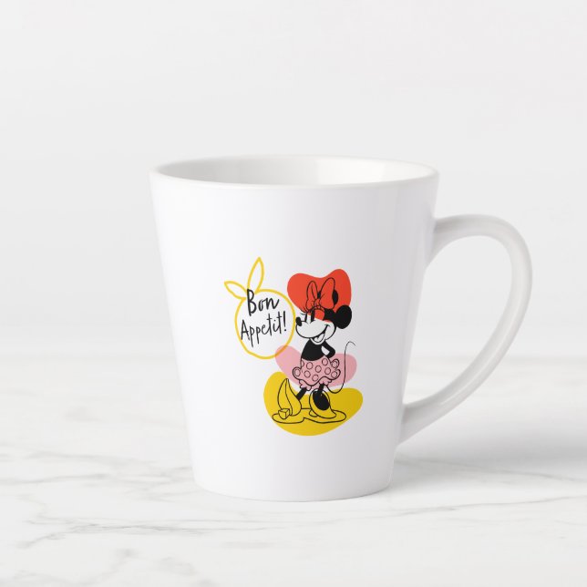 Minnie Mouse | Bon Appetit! Latte Mug (Right)
