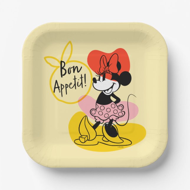 Minnie Mouse | Bon Appetit! Paper Plate (Front)