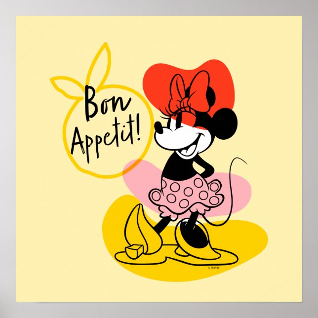 Minnie Mouse | Bon Appetit! Poster (Front)