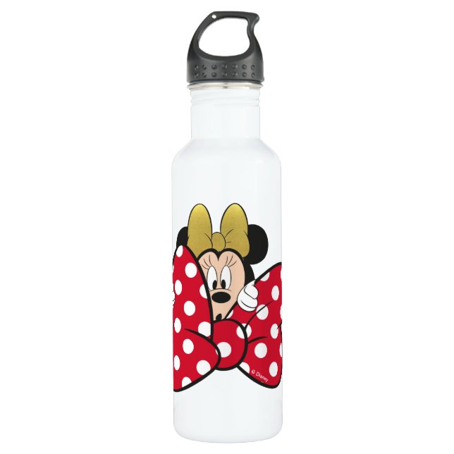 Minnie Mouse | Bow Tie 710 Ml Water Bottle (Front)
