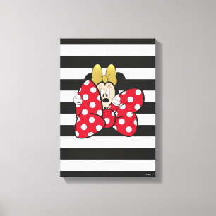 Minnie Mouse   Bow Tie Canvas Print