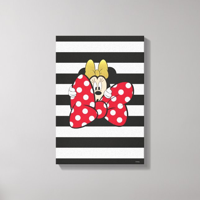 Minnie Mouse | Bow Tie Canvas Print (Front)