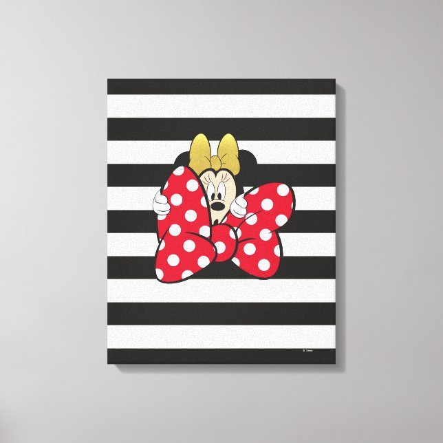 Minnie Mouse | Bow Tie Canvas Print (Front)