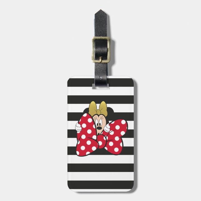 Minnie Mouse | Bow Tie Luggage Tag (Front Vertical)